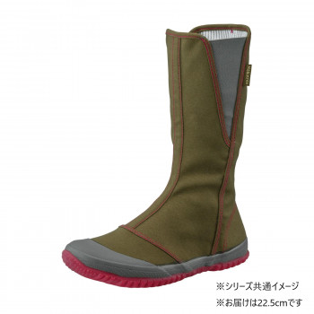 福山ゴム工業　作業靴 ノーカーズ NK-10　22.5cm カーキ（品番：EE90000）