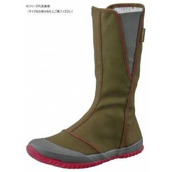 福山ゴム工業　作業靴 ノーカーズ NK-10　23.5cm カーキ（品番：EE90000）