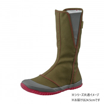 福山ゴム工業　作業靴 ノーカーズ NK-10　24.5cm カーキ（品番：EE90000）