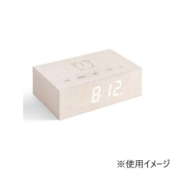 Gingko フリップクリッククロック ホワイトメープル GNK030005