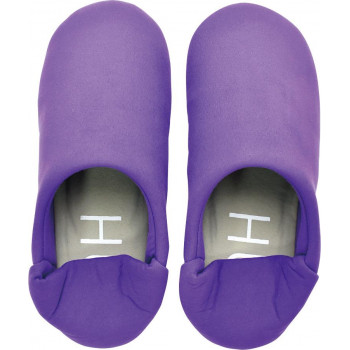 HUG バブーシュスリッパ ポーチ付き PURPLE A565PU