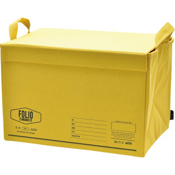 FOLIO ストレージボックス フタ付 YELLOW A602YE
