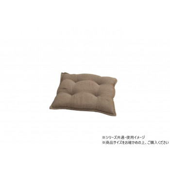 シートクッション 綿/ポリエステル ループ 43×43cm ブラウン 1211810060201