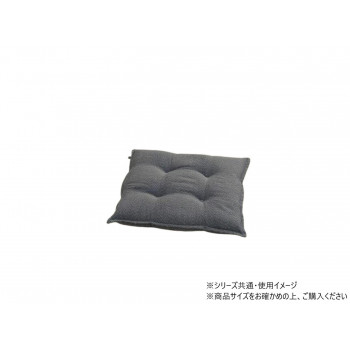 シートクッション 綿/ポリエステル ループ 43×43cm ネイビー 1211810190201