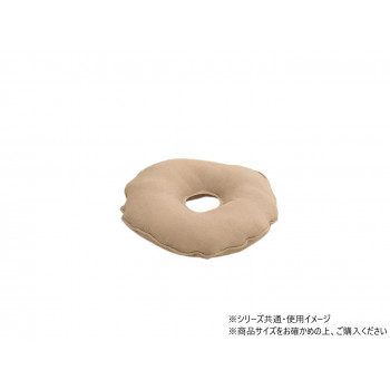 座布団 円座 綿/ポリエステル ループ 35cm丸 ベージュ 1211810020401