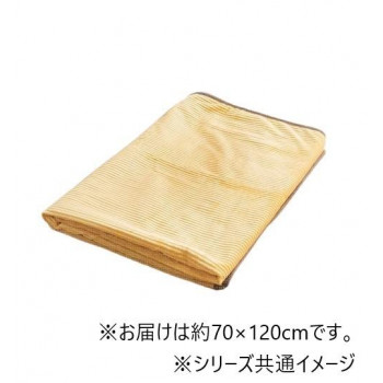 ひざ掛け フランネル クルム 70×120cm イエロー 1195640290810