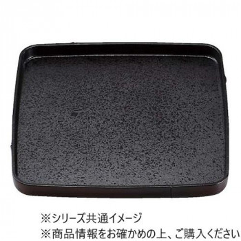 福井クラフト　9寸角竹型盆すす竹内黒SL 50412460