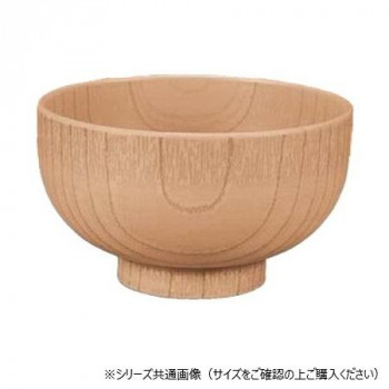福井クラフト　耐熱φ105木調汁椀 木肌摺り 30044110