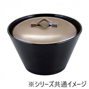 福井クラフト　TA千筋クィーン小吸椀(蓋親)銀透/黒 32000500