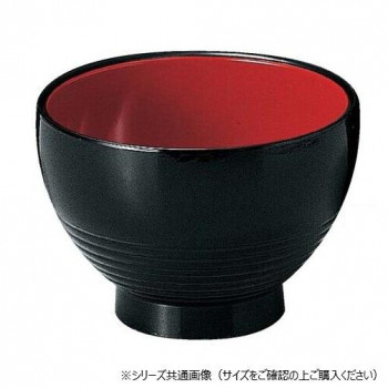 福井クラフト　耐A4.7寸大福鉢　黒内朱 30004330