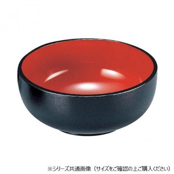 福井クラフト　TA5.5三日月鉢黒羽ケ目内朱天黒 38021845