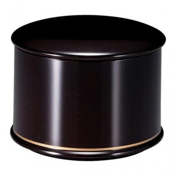 福井クラフト　TA縁高飯器黒金ライン(内黒)(蓋親) 39861090