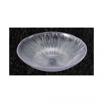 福井クラフト　21cm(T)スコールカット浅鉢　内クリヤ- 40390111