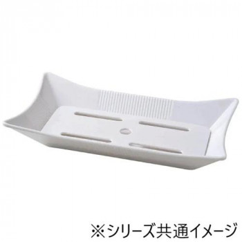 福井クラフト　タコ長角盛鉢(大)本体　白グロス 83360310