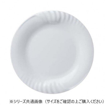 福井クラフト　35cmレリーフ丸プレート　白グロス 83361160