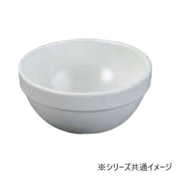 福井クラフト　メラミン25.8cmスタック丸盛鉢白グロス 75006020