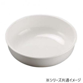 福井クラフト　メラミン31cm玉渕丸深鉢ホワイト 51353660