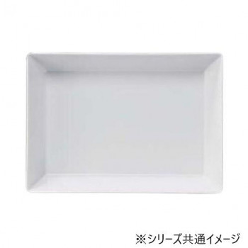 福井クラフト　メラミン35cm長角深盛皿ホワイト 51354010