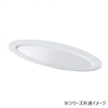 福井クラフト　メラミン61cm小判盛皿ホワイト 51353970