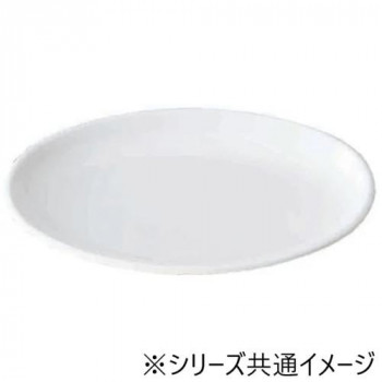 福井クラフト　メラミン27.8雅楕円多用皿白グロス 75005940