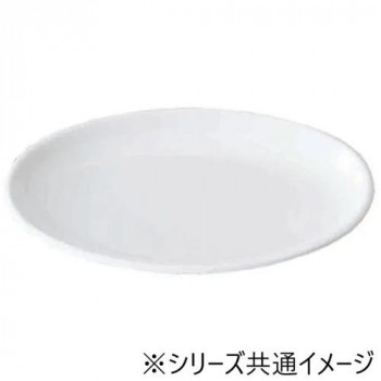 福井クラフト　メラミン30.0cm雅楕円多用皿白グロス 75005950