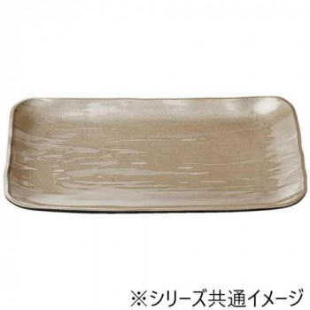 福井クラフト　8寸長角大宝盛皿シャンパンゴールド裏黒塗 51098630