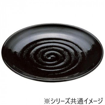 福井クラフト　尺2寸神龍皿盛鉢 黒パール 55004181