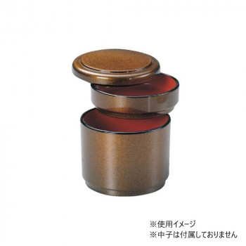 福井クラフト　筒型飯器 梨地内朱(深一段 39010110