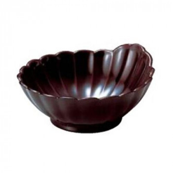 福井クラフト　菊鉢 溜 22020055