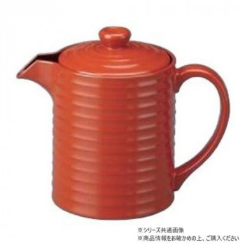福井クラフト　樹脂製汁次(小)柿朱350 45158340