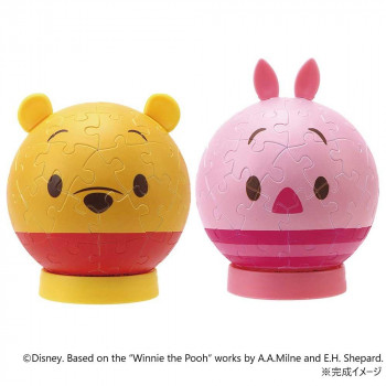 ディズニー　プー＆ピグレット　3D球体 60ピース  パズころりん  2003-509