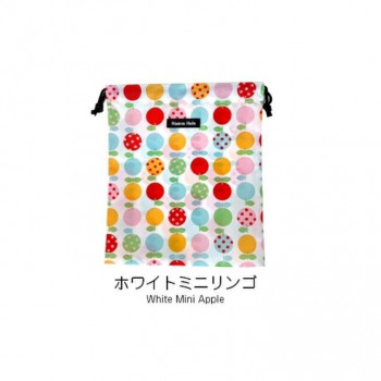 Hanna Hula(ハンナフラ) 消臭巾着　Mサイズ ホワイトミニリンゴ CDS-M