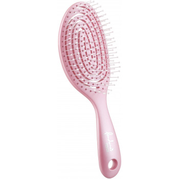 ヘアブラシ　3D　タングルブラシ　らせん　mini　ピンク　7200