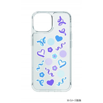 SHOWCASE+ iPhone15/14/13対応ケース ブルー＆パープル SWC-17BP