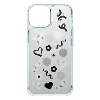 SHOWCASE+ iPhone15/14/13対応ケース ブラック＆ホワイト SWC-17BW