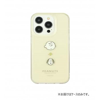 ピーナッツ iPhone15 Pro対応ソフトケース みんな SNGG-02B