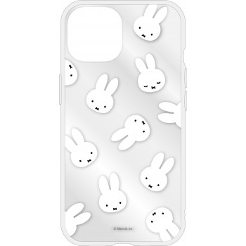 ミッフィー IIIIfit Clear iPhone15/14/13対応ケース フェイス総柄 MF-441A