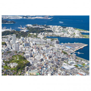 300Pジグソー 日本の都市16 神奈川県横須賀市「空からみた横須賀中央」 300-334