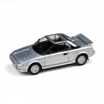 JADI トヨタ MR2 MK1 スーパー 85 メタリックシルバー ライトクローズ LHD 1/64スケール PA55363