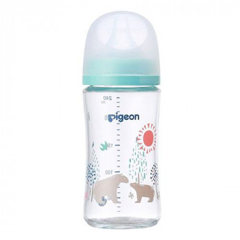 Pigeon(ピジョン)  母乳実感哺乳びん 240ml ガラス Bear 412578