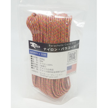TIGER(タイガー) S-2281c　パラコード ジェリービーンズ　30Mx4mm