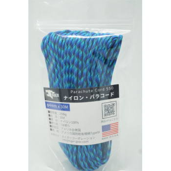 TIGER(タイガー) S-8711　パラコード　 ブルーハワイ　30Mx4mm　　　　