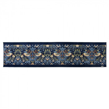 イチゴドロボウ インテリアマット  50×210cm FT1702A B ブルー