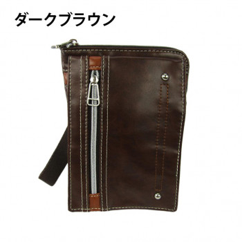 優美社　1729-00　キュービックコア （キュービックコア） ウエストバッグ  ダークブラウン