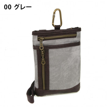 優美社　1852-00　CUBIC CORE （キュービックコア） デニムPUシザーバッグ  グレー