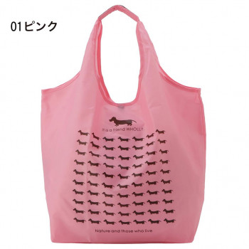 優美社　3L02-01　WHOLLY （ウォーリー） クリテエコバッグ大  ピンク