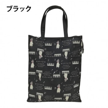 優美社　4M34-00　neko ningen （ネコニンゲン） トートバッグ  ブラック