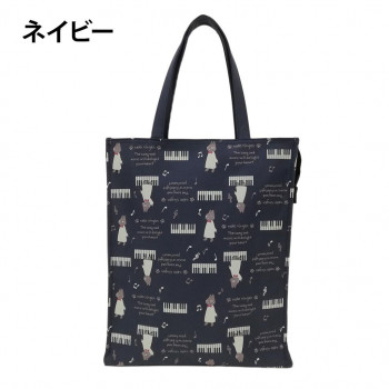 優美社　4M34-00　neko ningen （ネコニンゲン） トートバッグ  ネイビー