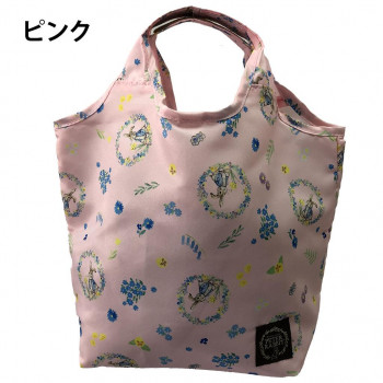 優美社　0616-00　 ピーターラビット(TM)　くり手型　Sサイズ　コンパクト収納エコバッグ  ピンク