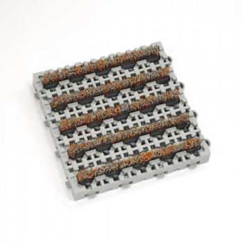 ナイロンブラッシュ 152×152mm 灰 MR0970724